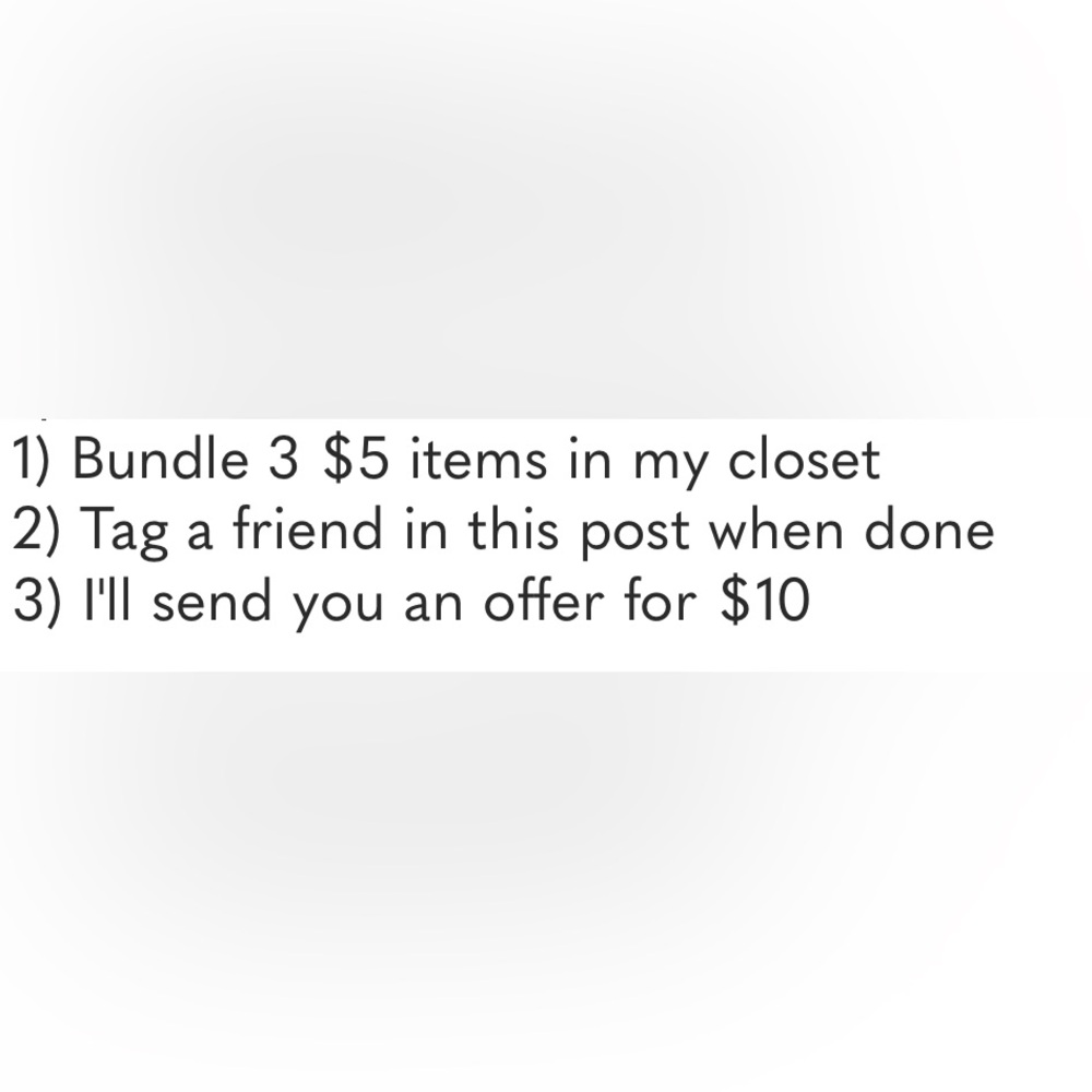 Bundle Promotion - 3 items for $5